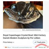 P - ROYAL COPENHAGEN CRYSTAL BOWL (B53)