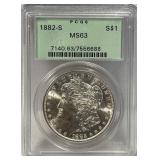 S - 1882-S MS63 MORGAN SILVER DOLLAR (11)