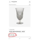 P - 6 PIECES WATERFORD CRYSTAL STEMWARE (B75)