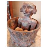 P - MAYAN CERAMIC FIGURINE & CACHE (R7)