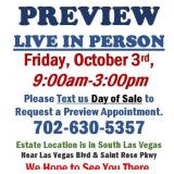 PREVIEW LIVE IN PERSON - Friday, October 3rd