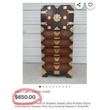 P - KOREAN TANSU-STYLE DRESSER 51X18X22" (M12)