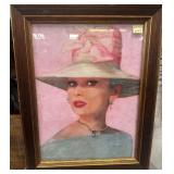 303 - EMBELLISHED PORTRAIT FRAMED 29X37" (P57)