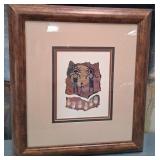 303 - GINNY HOGAN ART FRAMED 18X20" (P100)