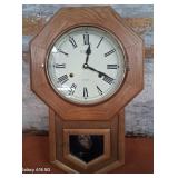 303 - PENDULUM WALL CLOCK 19X12" (D77)