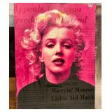 303 - MARILYN MONROE ART 32X48" (P20)