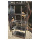 303 - 5-TIER METAL STORAGE SHELVING 62X12X28" (E1)