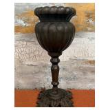303 - ORNATE CAST IRON URN STAND