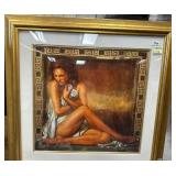 303 - FRAMED CLASSICAL FEMALE NUDE PRINT