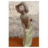 303 - PORCELAIN GIRL FIGURINE IN HAT