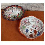 303 - PAIR OF DECORATIVE ASIAN BOWLS