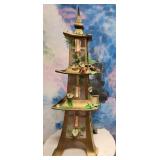 303 - DECORATIVE PAGODA LANTERN 35"T (E13)