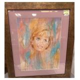303 - FRAMED PORTRAIT OF PRINCESS DIANA