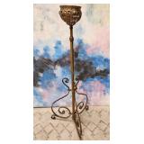 303 - WROUGHT IRON PLANT / CANDLE STAND 47.5"T
