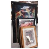 303 - MIXED LOT OF FRAMED ART