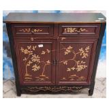 303 - POWELL ORIENTAL 2-DOOR CONSOLE 36X10X36"
