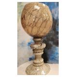 303 - MAKORA ART GLASS GOBLET VASE 23"T (E12)