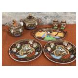 303 - JAPANESE SATSUMA C&S, S&P, PLATES (D49)