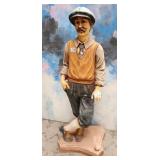 303 - VINTAGE GOLFER STATUE 40"T(E26)