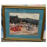 315 - FRAMED ART 37X42" (F7)