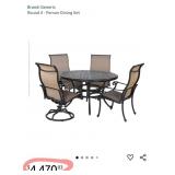 11 - PATIO TABLE W/ 4 CHAIRS