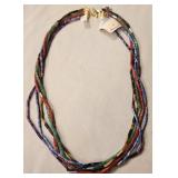 341 - MULTI-STRAND GEMSTONE NECKLACE (E11)