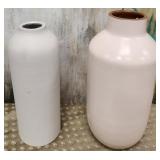 11 - LOT OF TWO CERAMIC VASES 14"