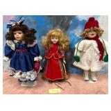 311 - LOT OF 3 COLLECTIBLE DOLLS (F113)