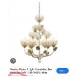 314 - GOLD TONE MODERN HANGING LAMP