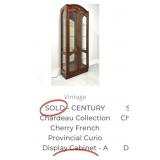 11 - VINTAGE CURIO DISPLAY CABINET (B12)