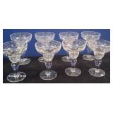 11 - 8 PIECES GLASS STEMWARE (T13)