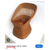 311 - MID CENTURY RATTAN BARREL CHAIR