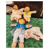 311 - LOT OF 3 CABBAGE PATCH KIDS DOLLS (J117)