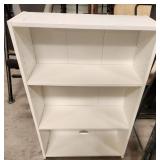11 - PAINTED WHITE BOOKCASE 36X24.5"