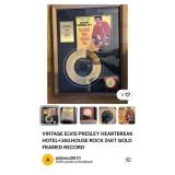 PP - ELVIS GOLDPLATED RECORD-HEARTBREAK HOTEL