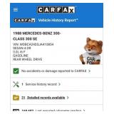 714 - 1988 MERCEDES-BENZ CLASS 300 SE 3.0L