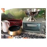 310 - TOASTER OVEN, STRAINER, PITCHER & BOWLS