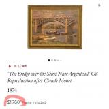 11 - ETHAN ALLEN FRAMED ARTWORK 37X30