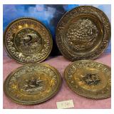 311 - 4 PIECES VINTAGE WALL DECOR (F28)