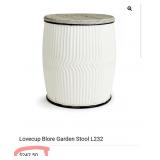 11 - ROUND RIBBED STORAGE SIDE TABLE