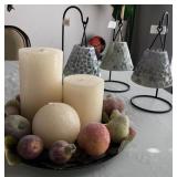 310 - MIXED LOT OF CANDLES & CANDLE HOLDERS (A71)