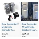 11 - PAIR OF BOSE SPEKERS (T17)