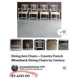 11 - FRENCH COUNTRY STYLE TABLE W/ 4 CHAIRS