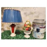 311 - TABLE LAMP,  DECOR MILK CAN, CENTERPIECE