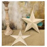 11 - CANDLE HOLDER WITH METAL STARS