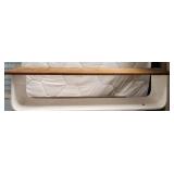 11 - MID CENTURY WOOD SHELF 48"L