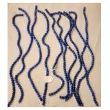 341 - 10 STRANDS LAPIS BEADS (E39)