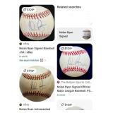 11 - NOLAN RYAN SIGNED BASEBALL (T23)