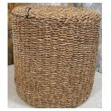11 - HAND WOVEN SEAGRASS RATTAN OTTOMAN