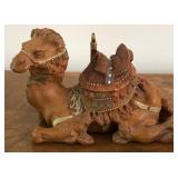 M - VINTAGE FIGURAL CAMEL INKWELL (E121)